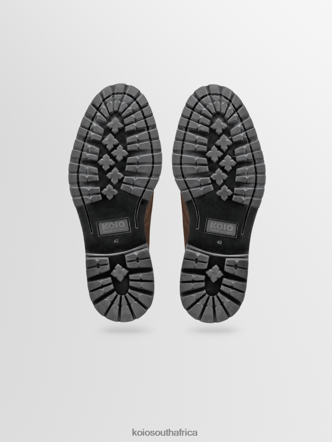 Bergamo Men KOIO Shoes Chocolate 0XFVPP94