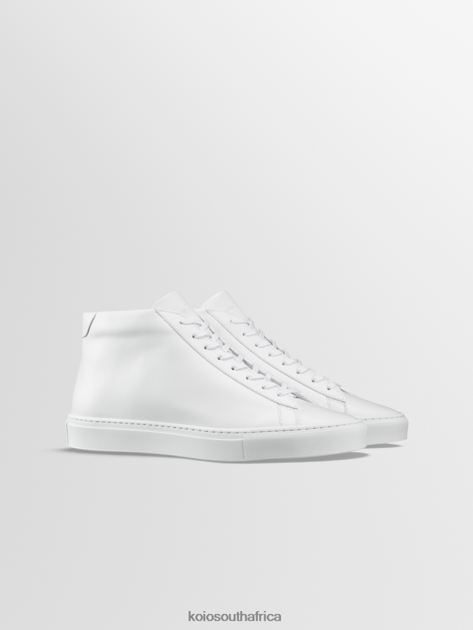 Capri Mid Men KOIO Shoes Triple White 0XFVPP66
