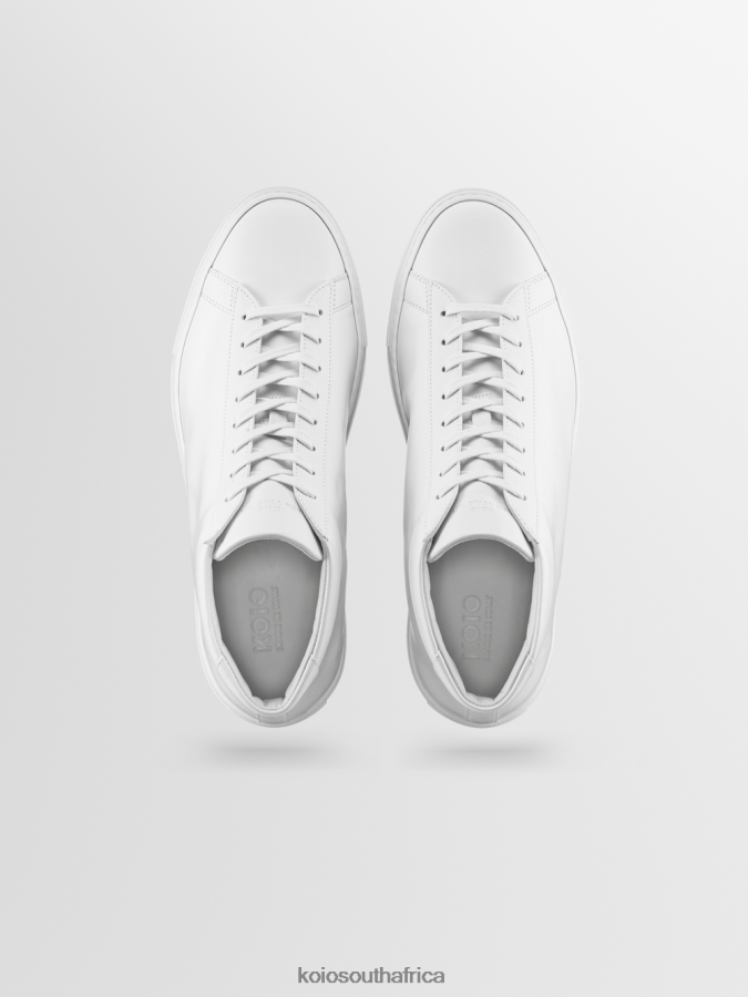 Capri Mid Men KOIO Shoes Triple White 0XFVPP66